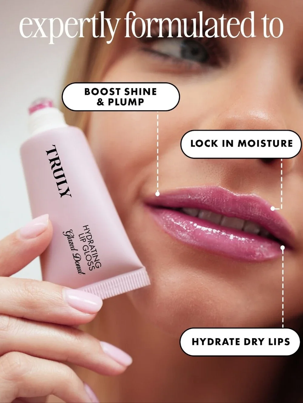 Truly Glazed Donut Hydrating Lip Gloss, NIB